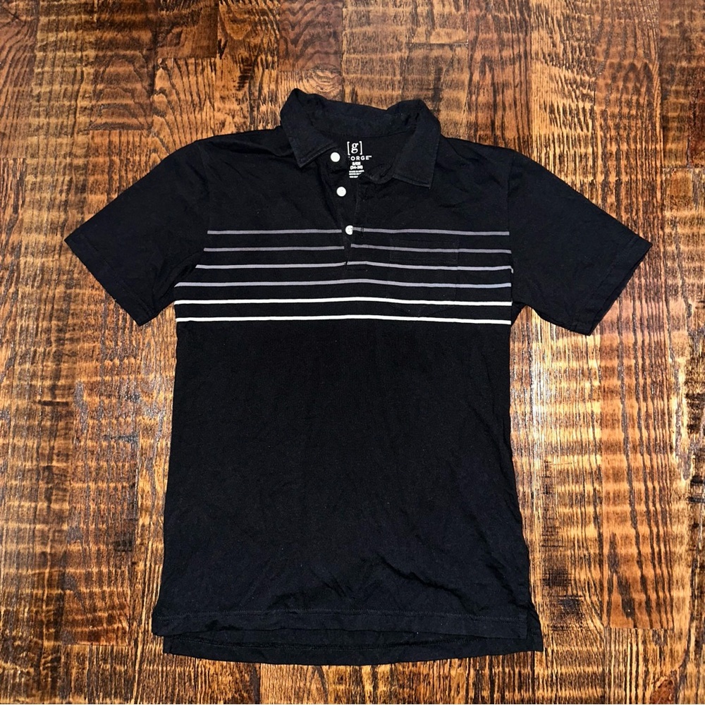 Striped Black Tee